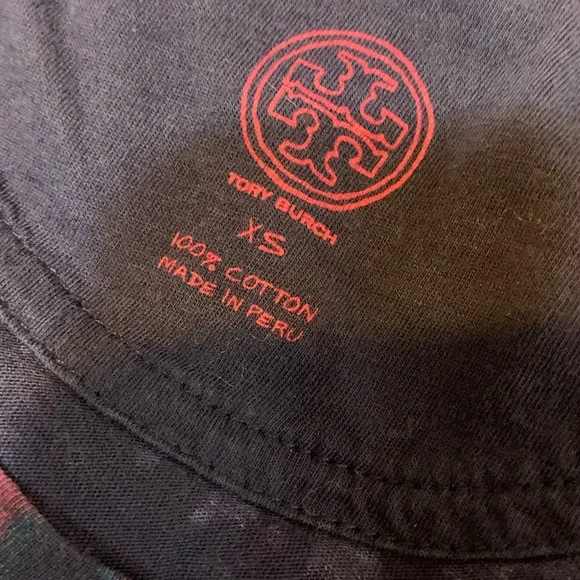 Tory Burch Floral Cheetah Cotton T-Shirt - Picture 4 of 8